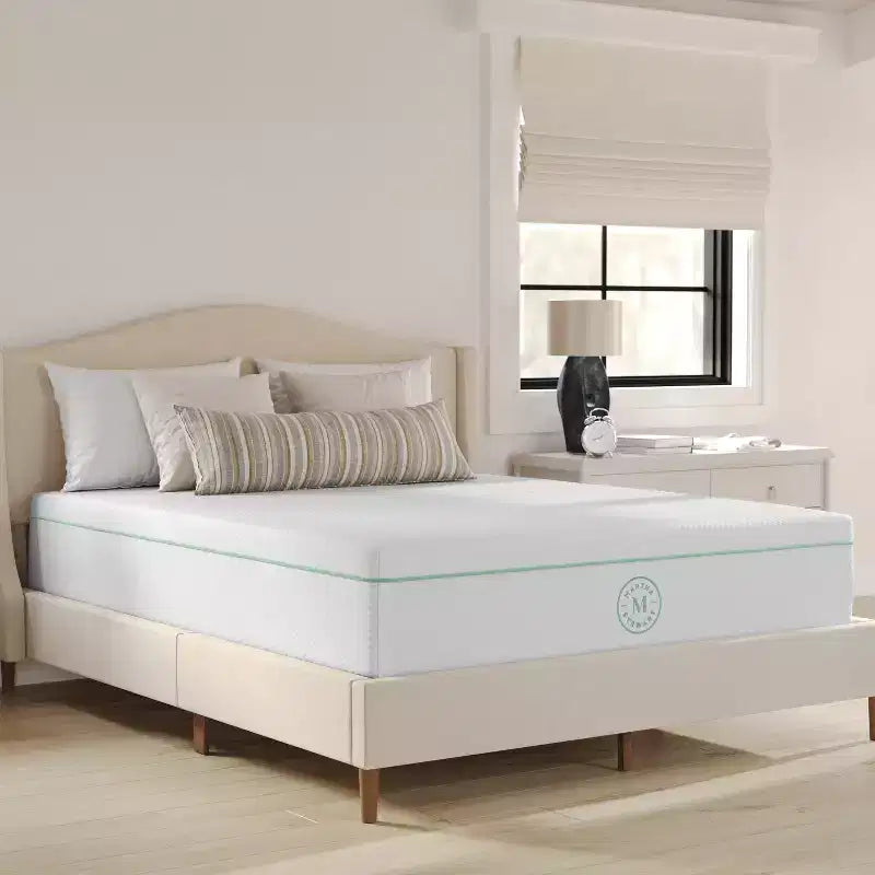 Martha Stewart SleepComplete 12 Inch Medium Firm Triple-Action Cooling Gel Memory Foam Mattress with Soft Breathable CoolWeave Jacquard Quilted Top