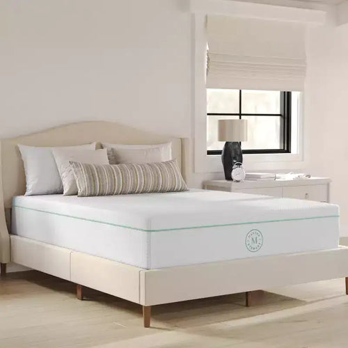 Martha Stewart SleepComplete 12 Inch Medium Firm Triple-Action Cooling Gel Memory Foam Mattress with Soft Breathable CoolWeave Jacquard Quilted Top