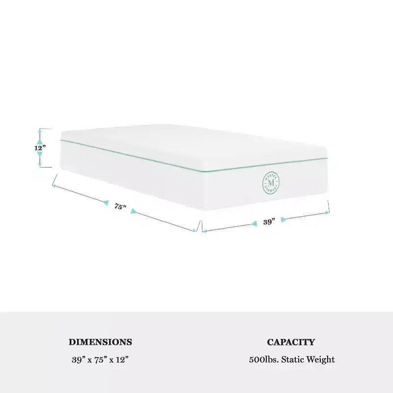 Matelas en mousse à mémoire de forme à gel rafraîchissant triple action, fermeté moyenne, 30 cm, avec plateau matelassé jacquard doux et respirant