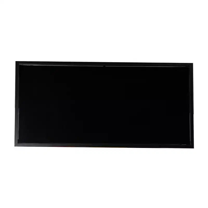 Table basse de cocktail à plateau en verre avec rangement - Noir