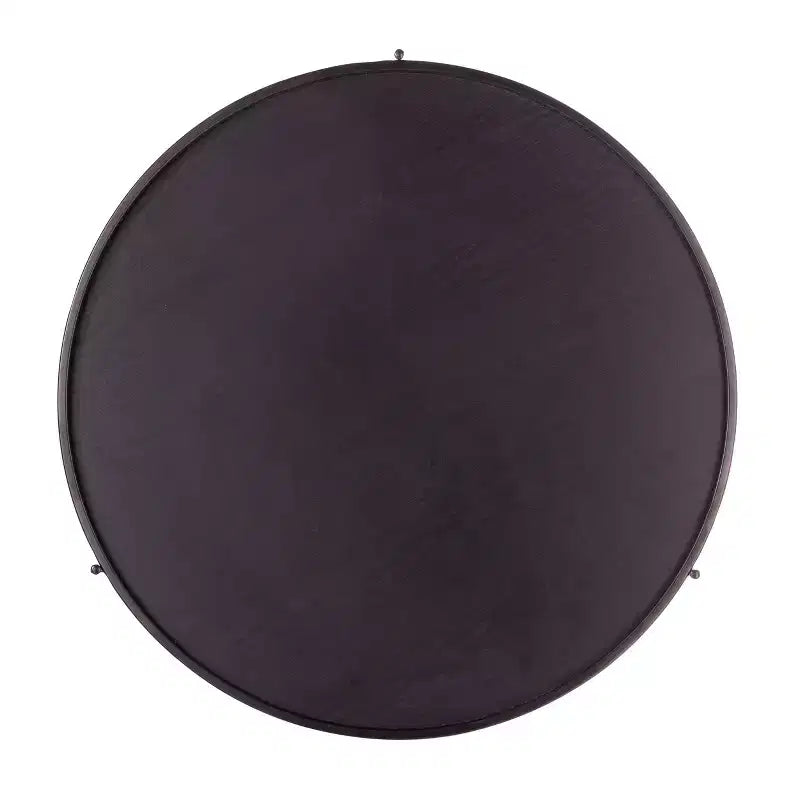 Table basse ronde de style ferme – Noir