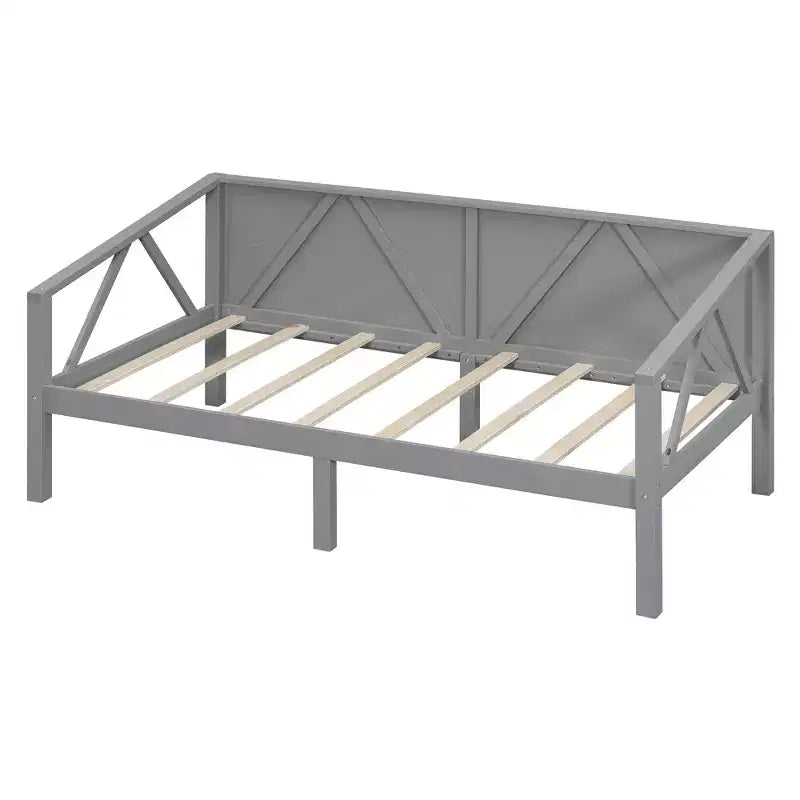 Lit de repos en bois massif pour lit simple/double, cadre de lit canapé, blanc/espresso/gris