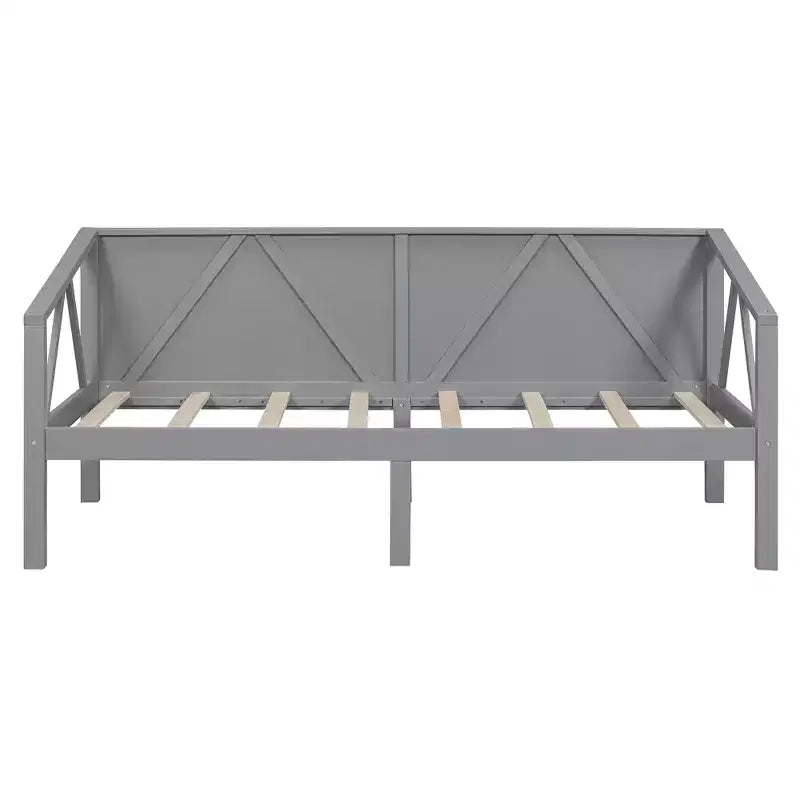 Lit de repos en bois massif pour lit simple/double, cadre de lit canapé, blanc/espresso/gris