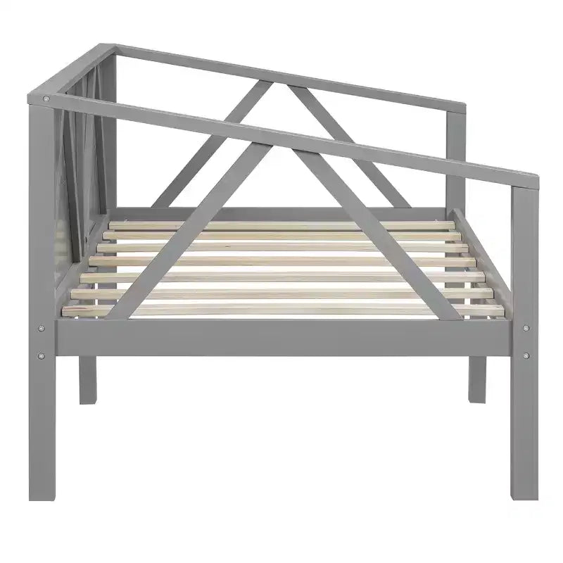 Lit de repos en bois massif pour lit simple/double, cadre de lit canapé, blanc/espresso/gris