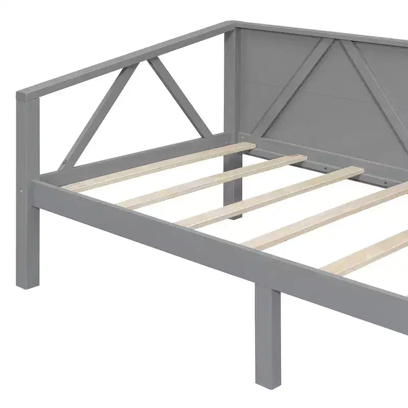 Lit de repos en bois massif pour lit simple/double, cadre de lit canapé, blanc/espresso/gris