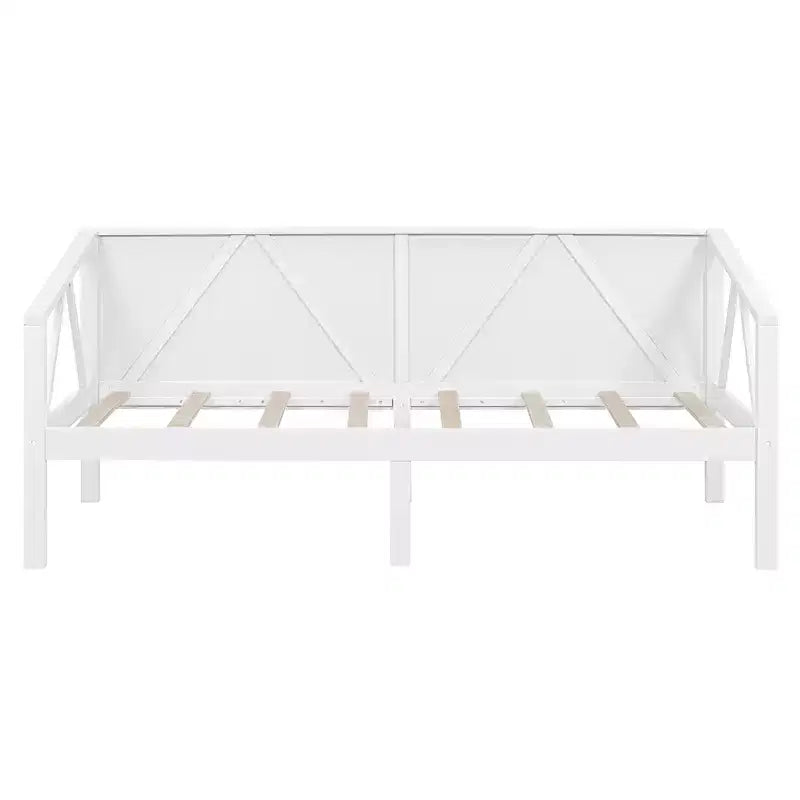 Lit de repos en bois massif pour lit simple/double, cadre de lit canapé, blanc/espresso/gris
