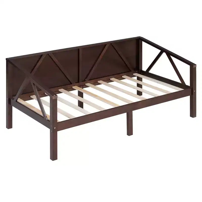 Lit de repos en bois massif pour lit simple/double, cadre de lit canapé, blanc/espresso/gris
