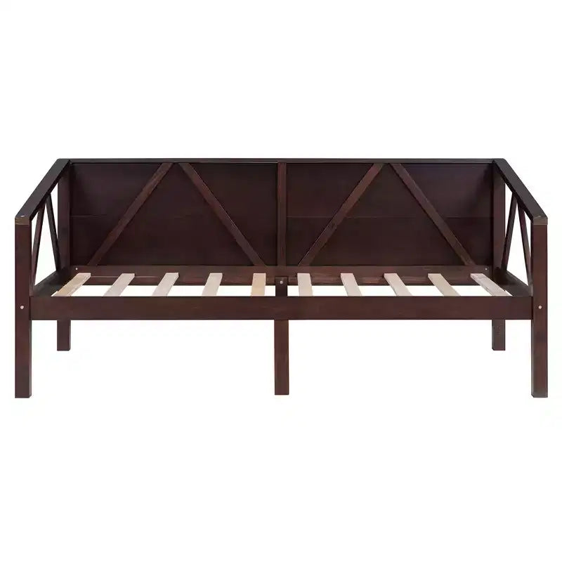 Lit de repos en bois massif pour lit simple/double, cadre de lit canapé, blanc/espresso/gris