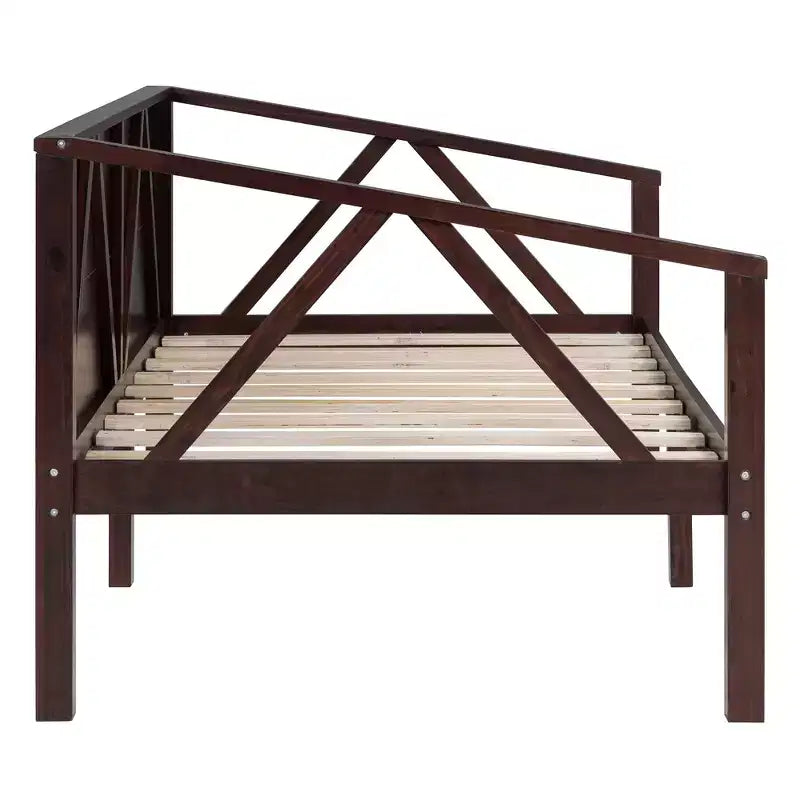 Lit de repos en bois massif pour lit simple/double, cadre de lit canapé, blanc/espresso/gris