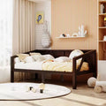 Twin/Full Size Solid Wood Daybed, Sofa Bed Frame, White/Espresso/Gray - ModernLuxe