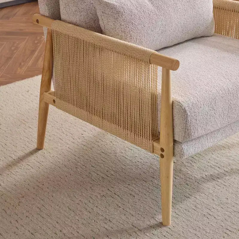 Fauteuil d'appoint en chenille avec coussin