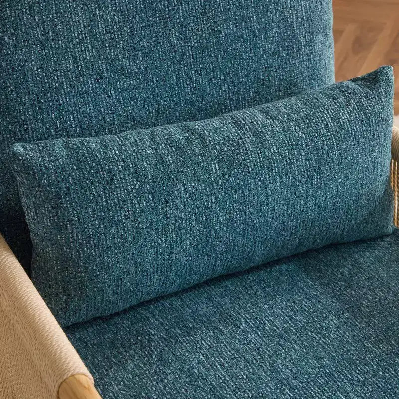 Fauteuil d'appoint en chenille avec coussin