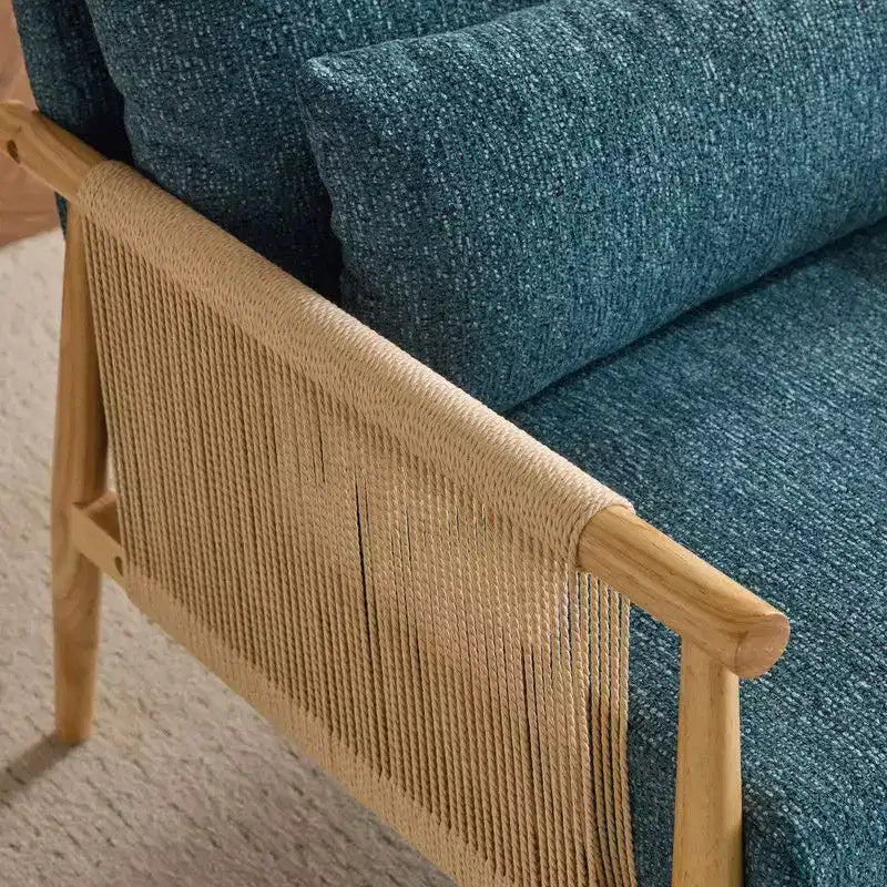 Fauteuil d'appoint en chenille avec coussin