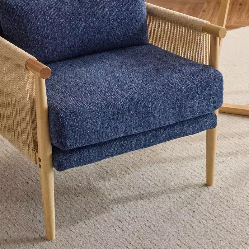 Fauteuil d'appoint en chenille avec coussin