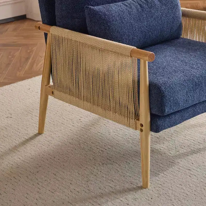Fauteuil d'appoint en chenille avec coussin