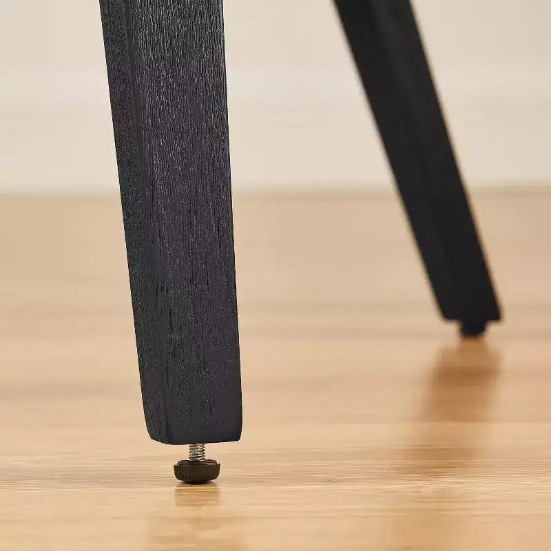 Chaise de salle à manger en similicuir et bois courbé