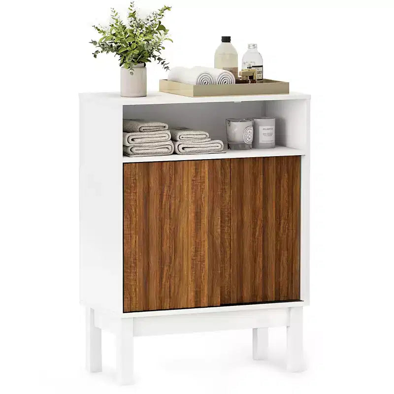 Skyzoo Over-the-Toilet Storage CabinetSpace-Saving Bathroom Organizer for Small Spaces, White
