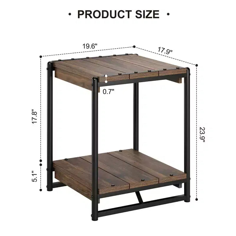 Table d'appoint pivotante à 360° avec station de charge, rangement à 3 niveaux, roulettes verrouillables et sac de rangement latéral - Table d'appoint mobile pour salon et chambre