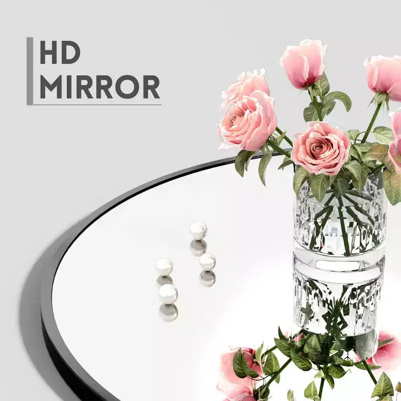 Miroir sur pied plein pied en arc à cadre métallique Miroir autoportant de commode Miroir mural moderne